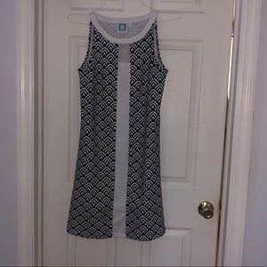 Vfish sleeveless blue white dress xs